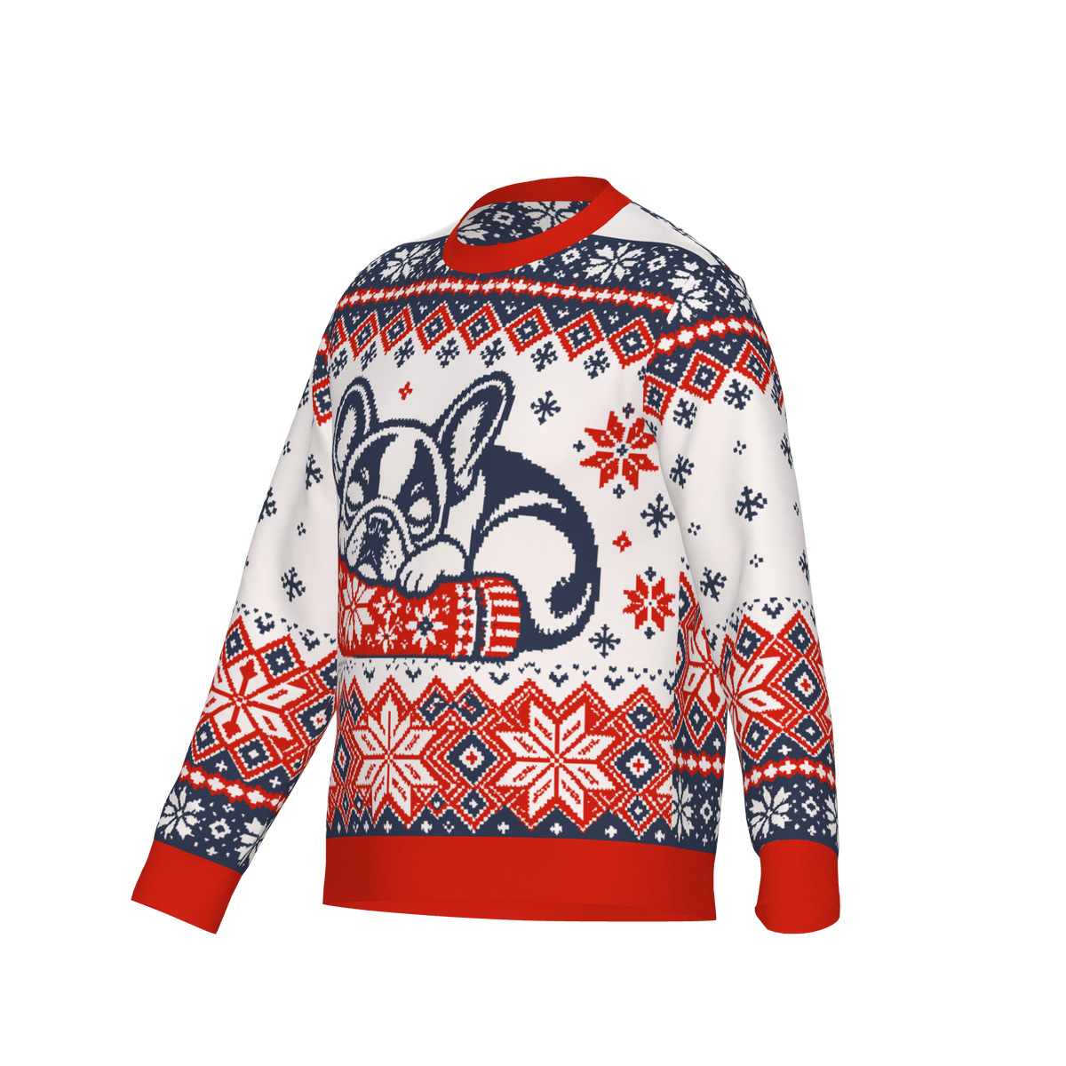 Frenchie human knit sweater 07 — square product view 2