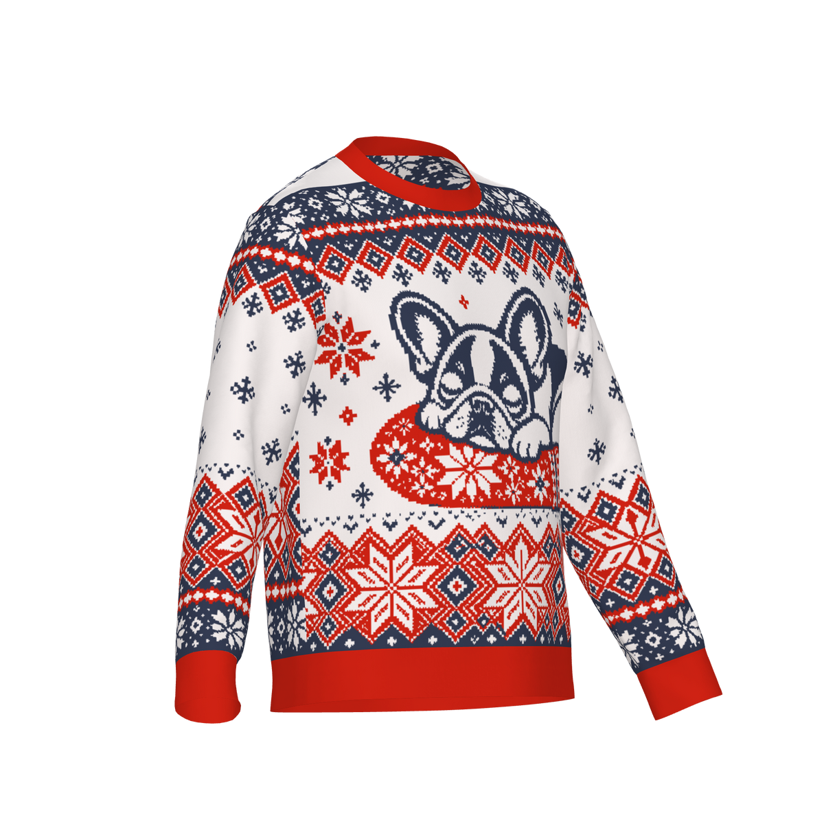 Frenchie human knit sweater 07 — square product view 5