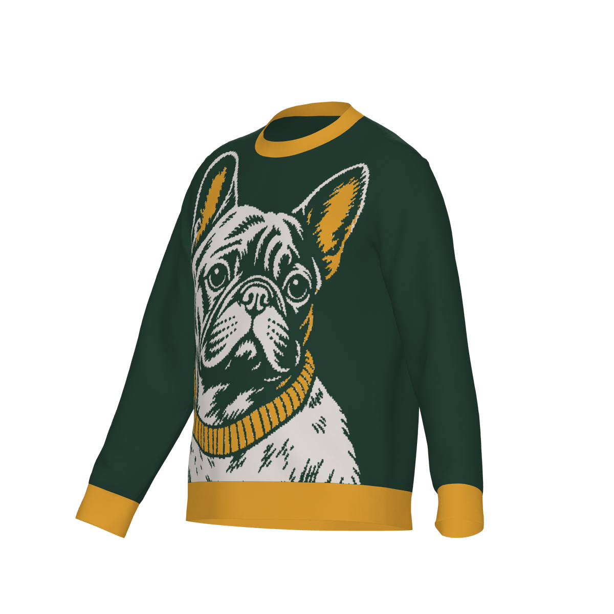 Frenchie human knit sweater 10 — square product view 2