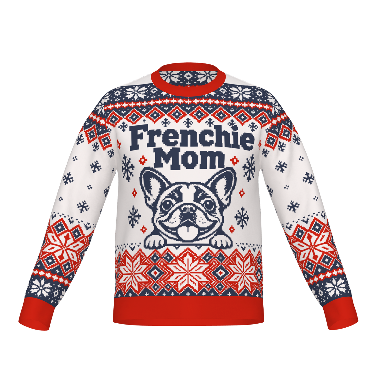 Frenchie human knit sweater 11 — square product view 1