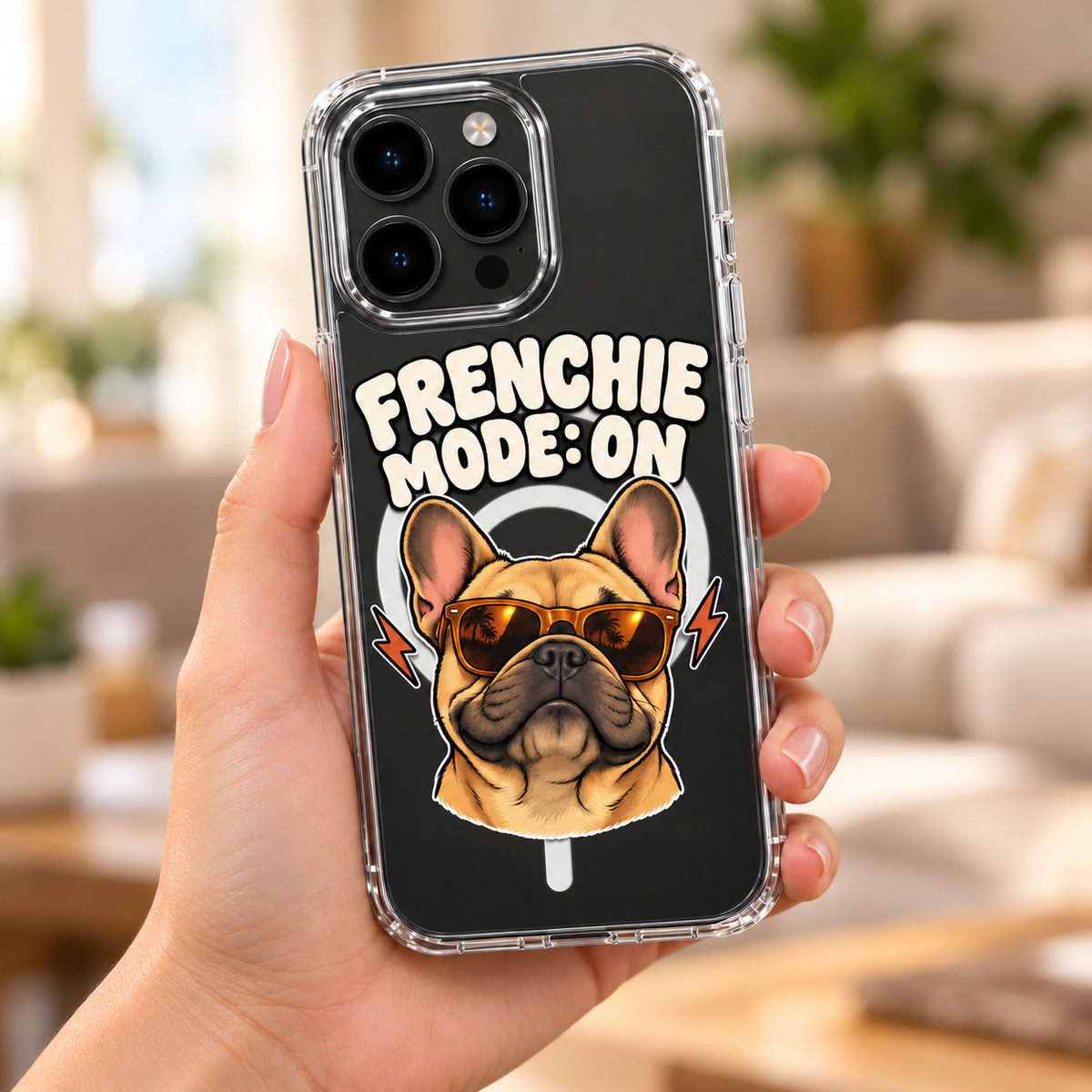 Approved main image: Frenchie Mode On Magnetic Phone Case