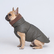 French Bulldog quilted winter jacket