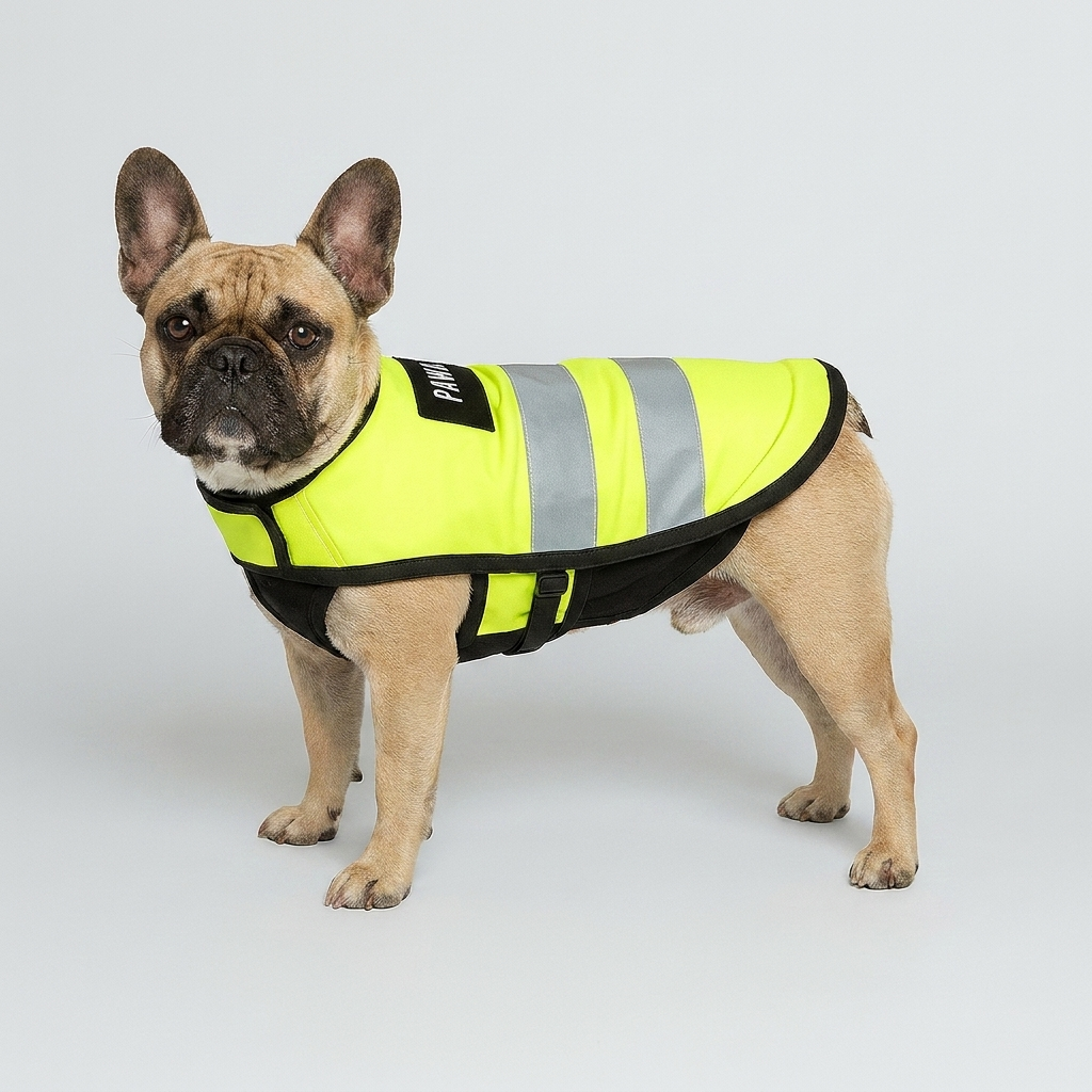 French Bulldog reflective safety vest