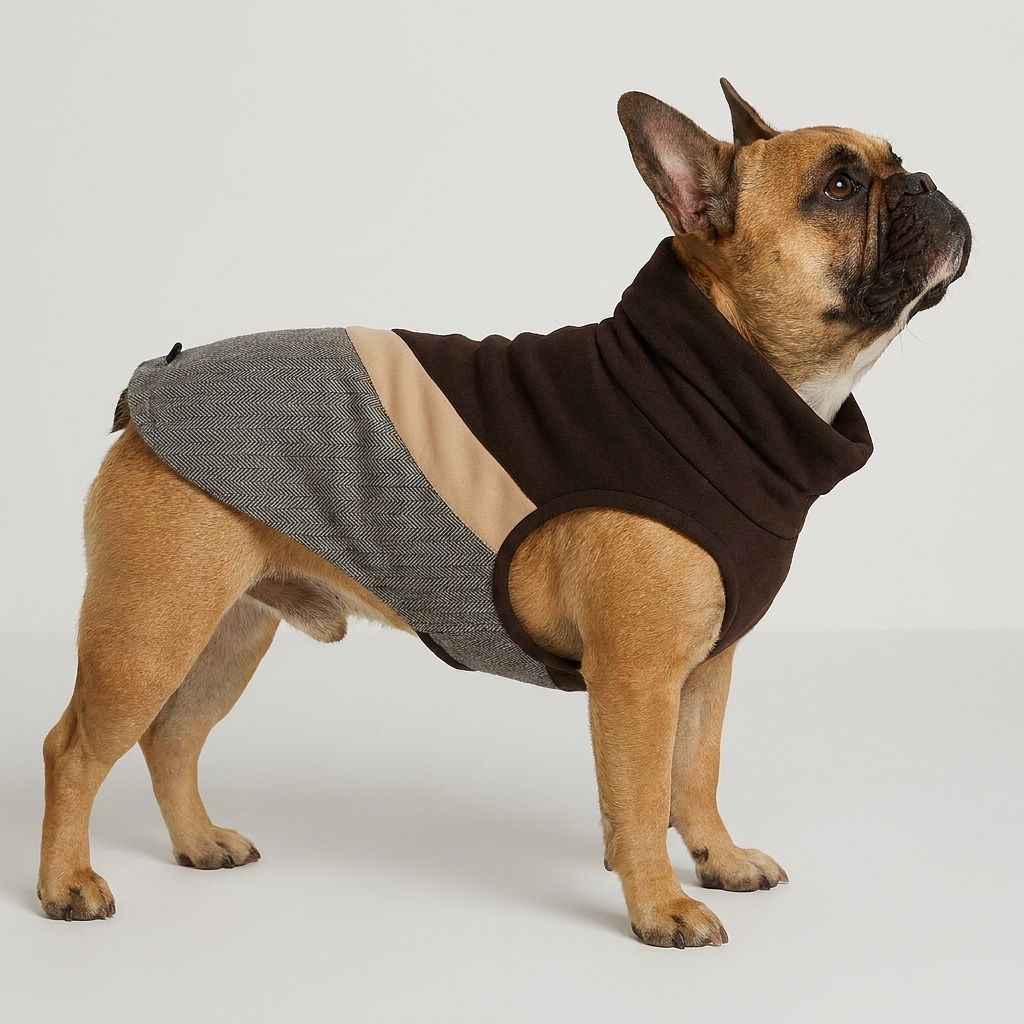 French Bulldog sleeveless winter coat