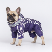 French Bulldog winter jumpsuit reflective full-body suit