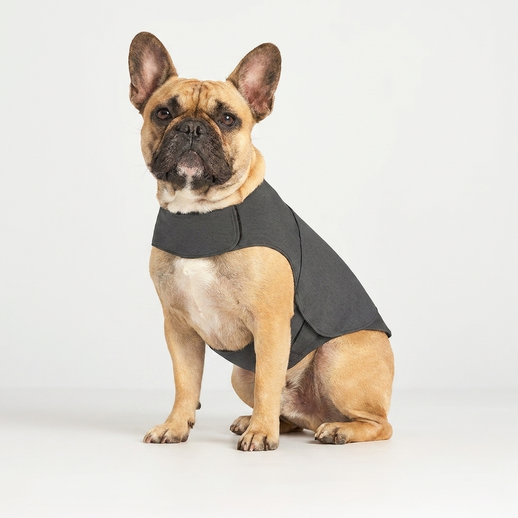 French Bulldog anxiety calming compression vest