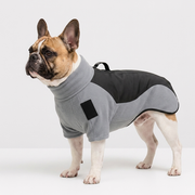 French Bulldog fleece turtleneck cold weather coat