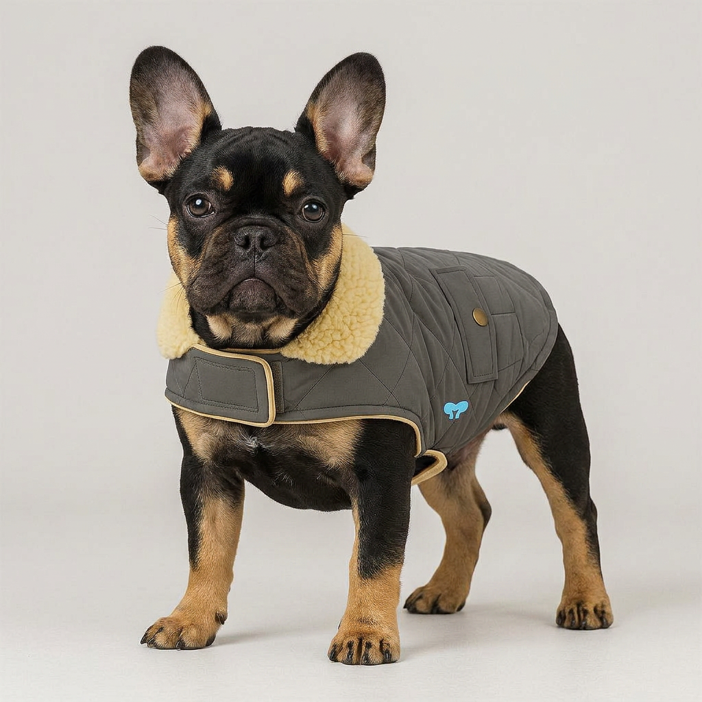 French Bulldog winter fleece plush coat