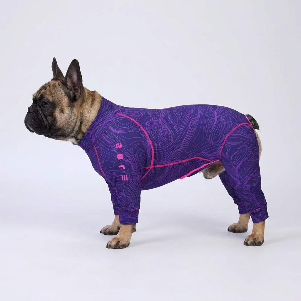 French Bulldog full-body pajamas sun protection suit