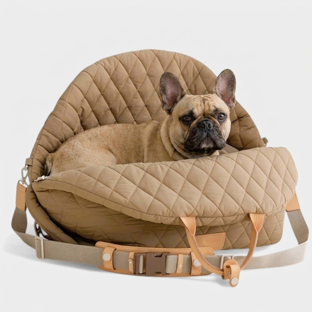 French Bulldog foldable 3-in-1 travel carrier bag