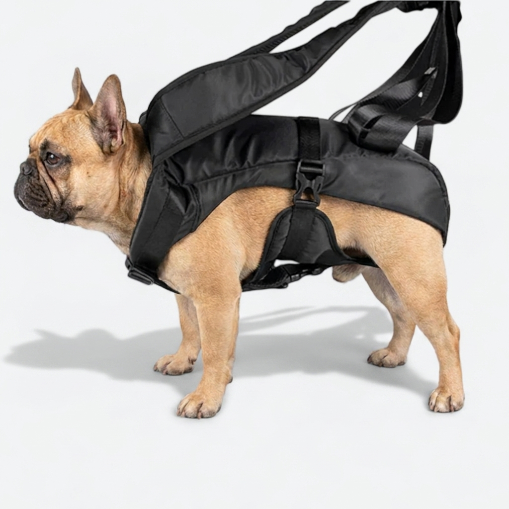 French Bulldog front-facing carrier backpack hands-free bag