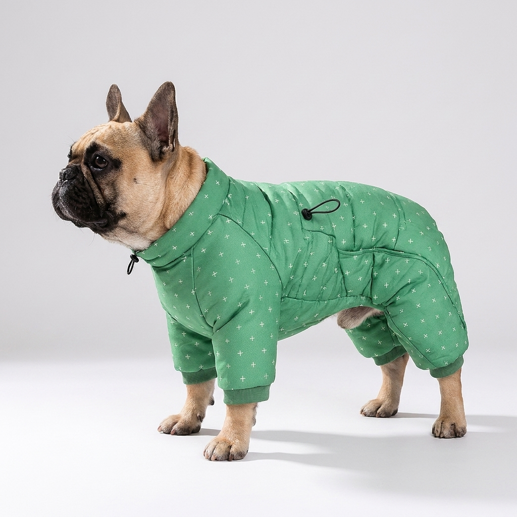French Bulldog waterproof winter full-body suit jumpsuit