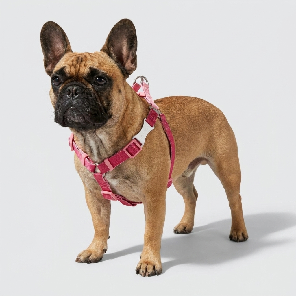 French Bulldog adjustable no-pull vibrant color harness