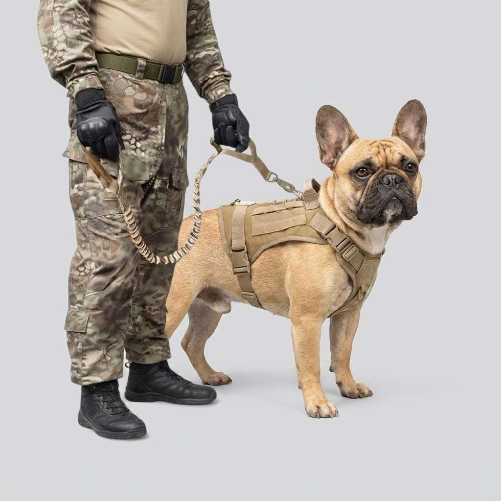 French Bulldog tactical vest set black