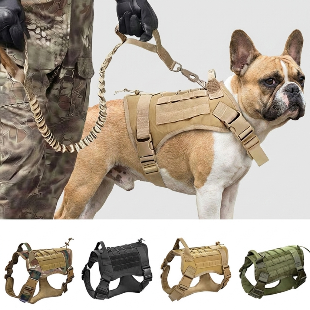 French Bulldog tactical vest set army green
