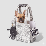 French Bulldog luxury handbag carrier pink fragrance
