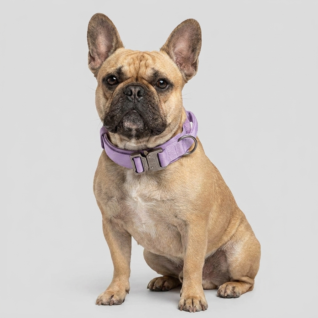 French Bulldog tactical no-pull collar black