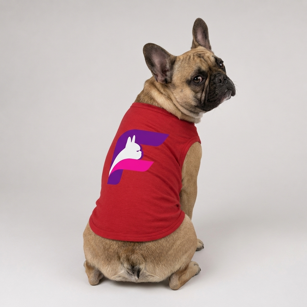 French Bulldog Four Peaks Tank red