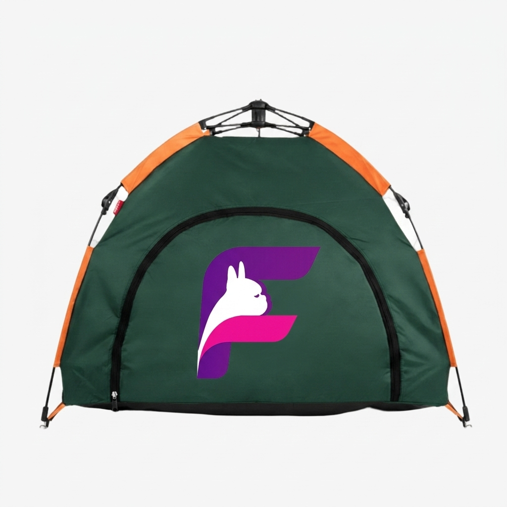 French Bulldog Stormbreak Tent 1