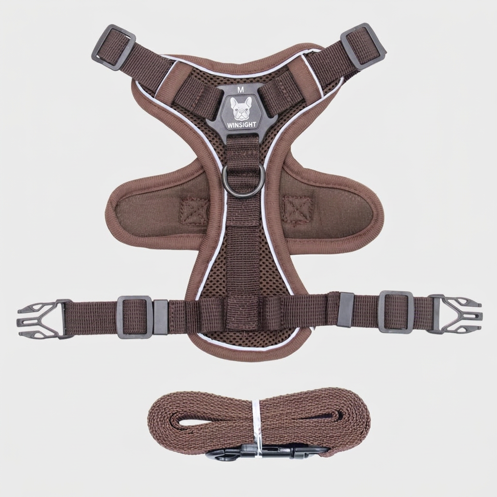French Bulldog Harness Leash Set 3