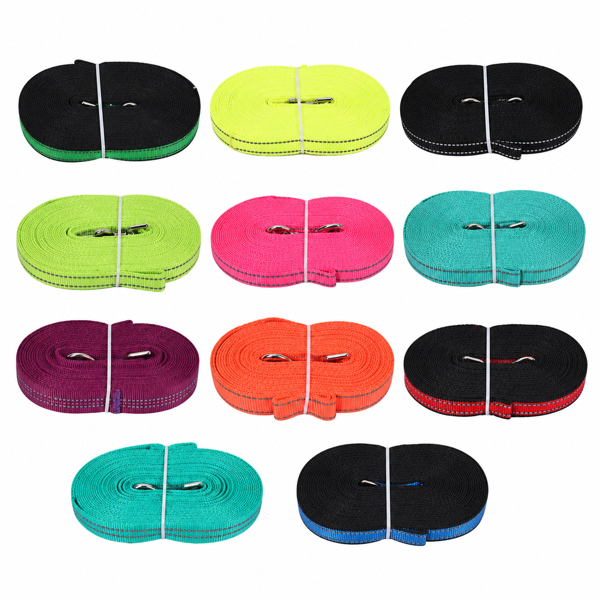 Long French Bulldog Training Leash — Reflective – Random Colour product photo