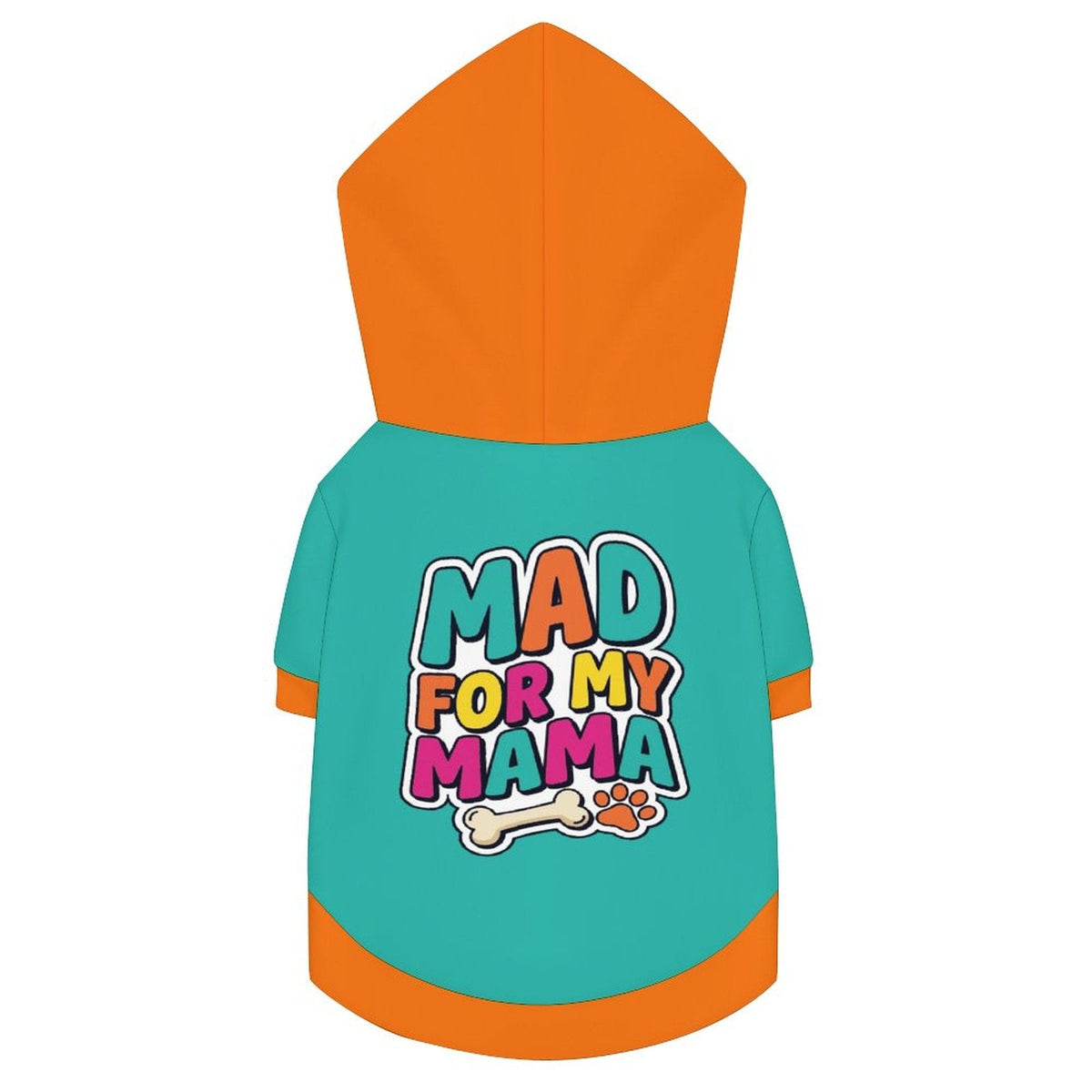 Mad for My Mama Matching French Bulldog Hoodie original garment front view