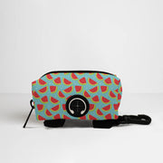 Watermelon Picnic French Bulldog Poop Bag Holder — matching harness pattern