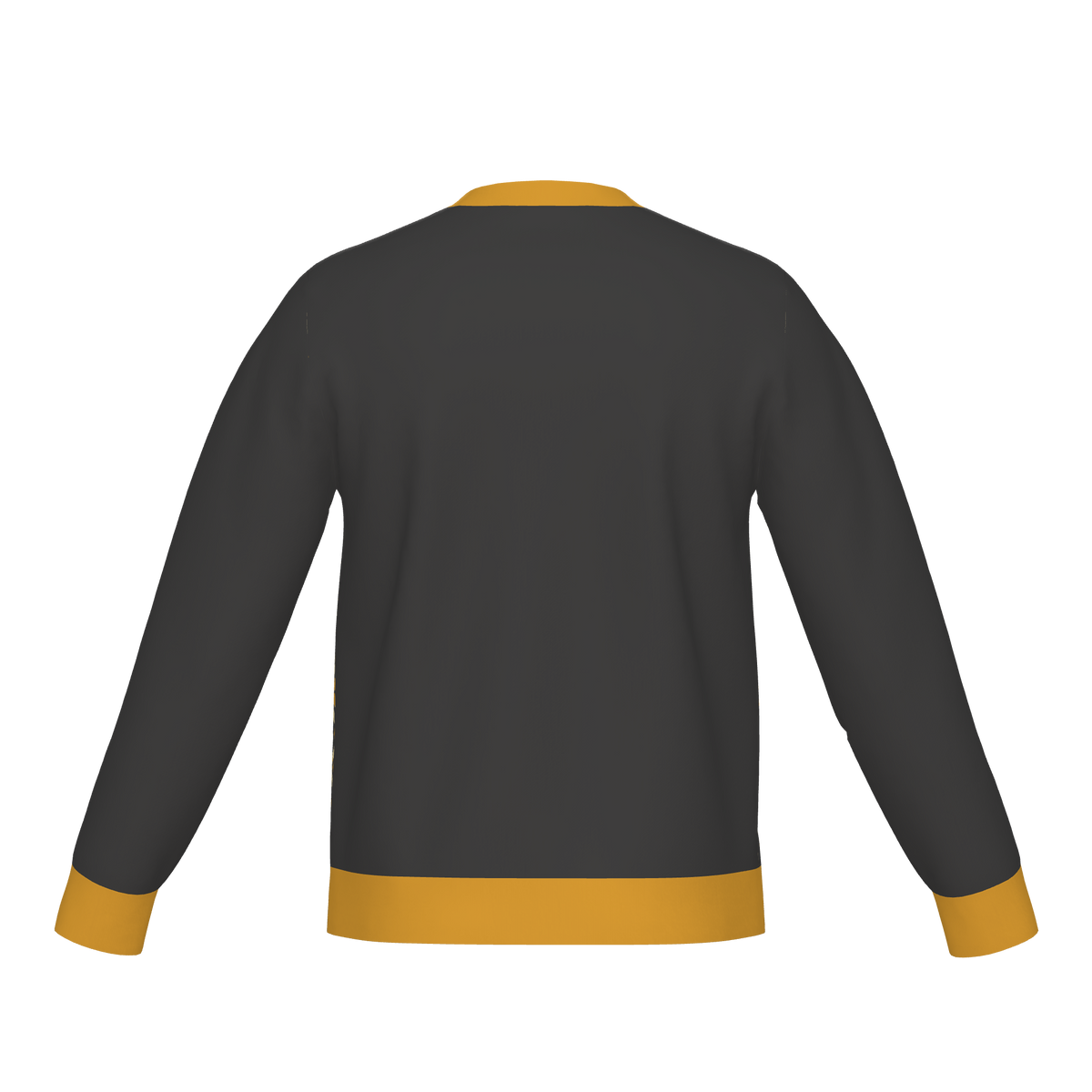 Charcoal and gold Nordic Frenchie knit sweater product view 4