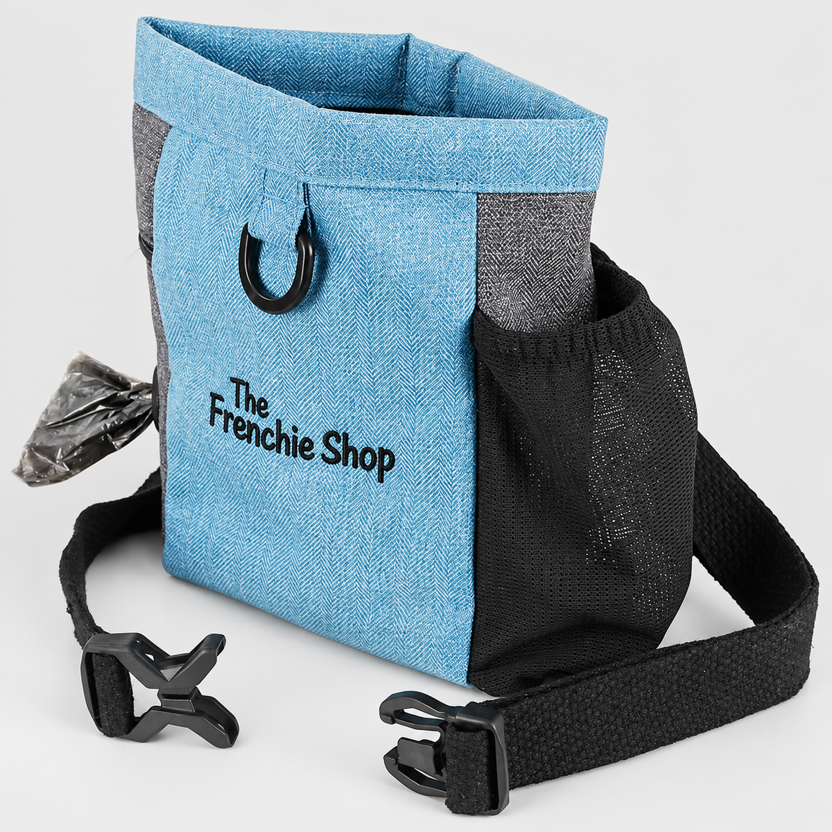 Outdoor French Bulldog Training Treat Waist Bag — Blue product photo