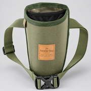 Portable French Bulldog Training Treat Waist Bag — Olive studio photo