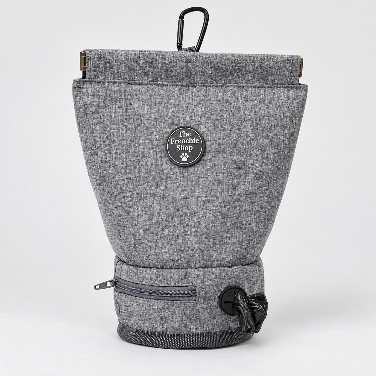 Portable French Bulldog Waste Bag Pouch — Medium studio photo
