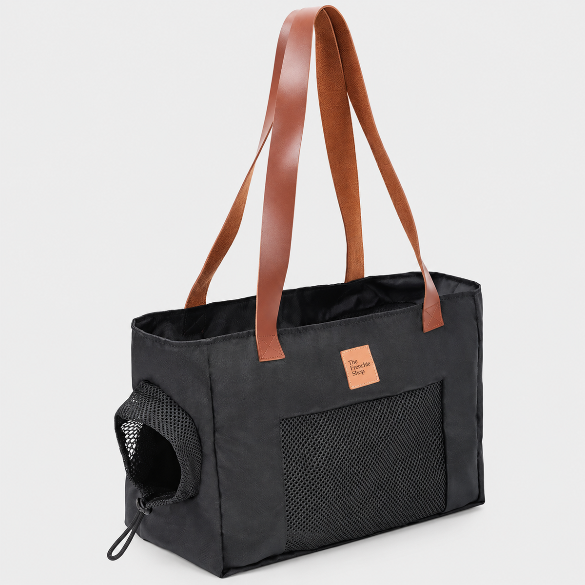 Single-Shoulder French Bulldog Travel Carrier — Black product photo