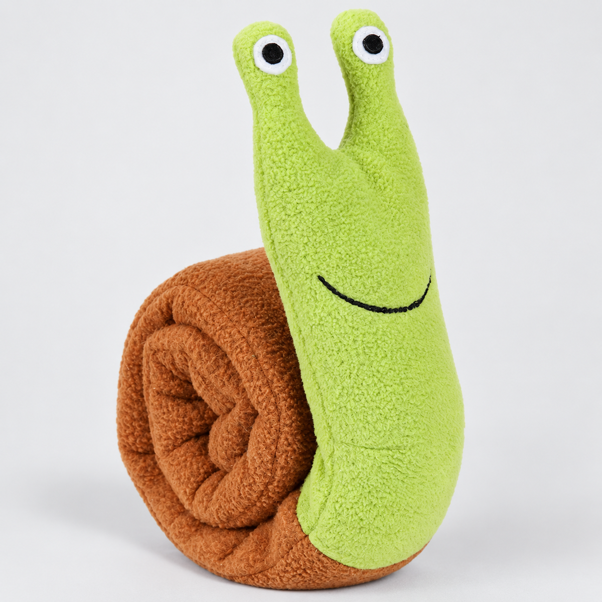 Unrolling Snail French Bulldog Snuffle Toy — Green Brown – Original Style product photo
