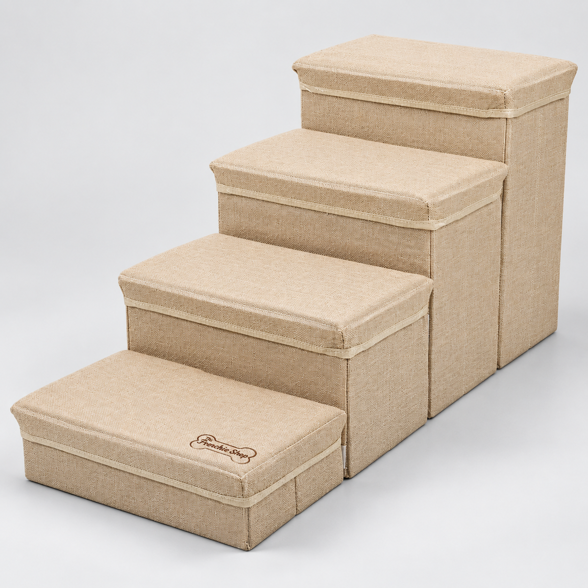 Upgraded Modular French Bulldog Steps — Beige product photo