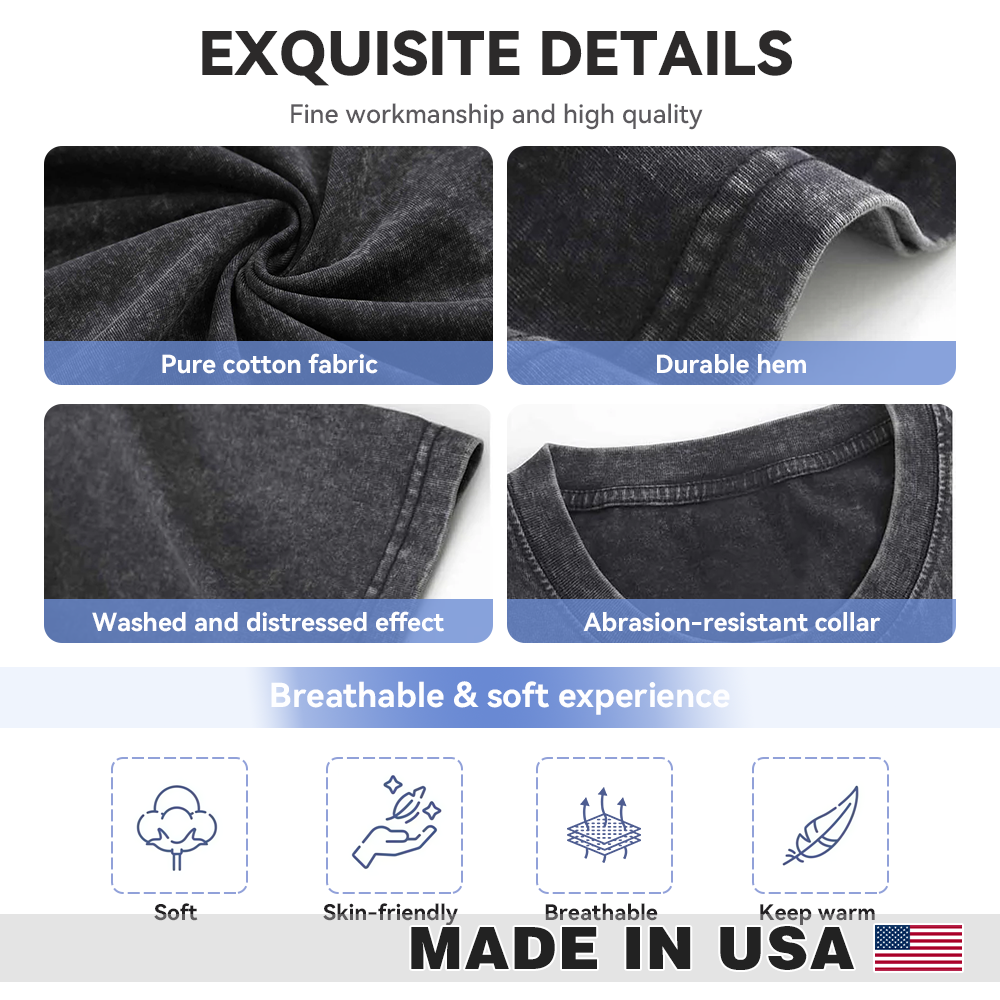 Vintage-washed cotton T-shirt fabric and crew neck detail
