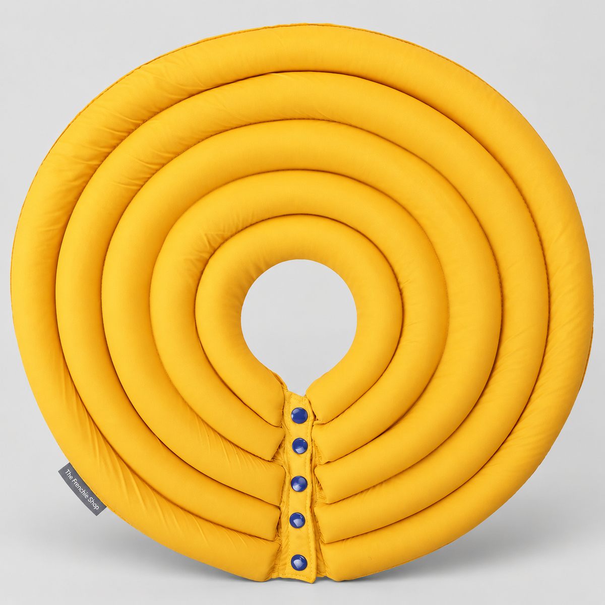 Waterproof French Bulldog Recovery Cone — Mustard product photo