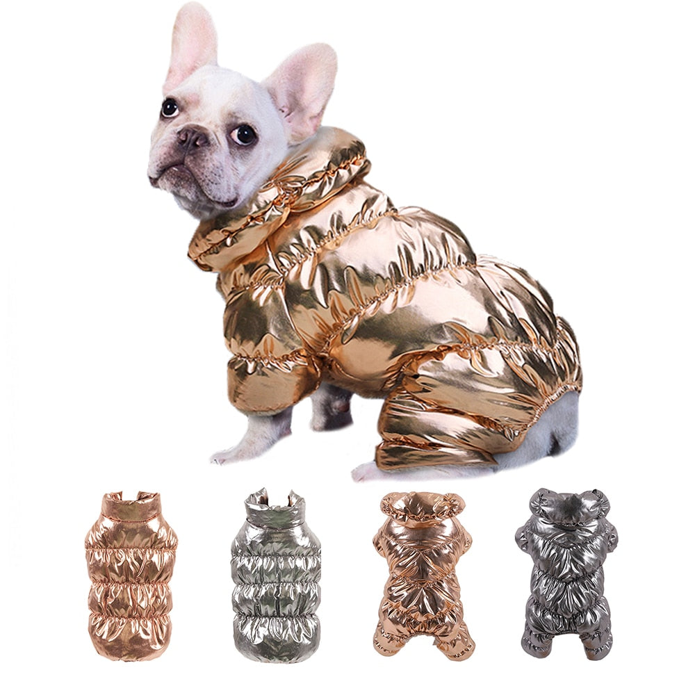Fleece Padded French Bulldog Winter Jacket - French Bulldog shop