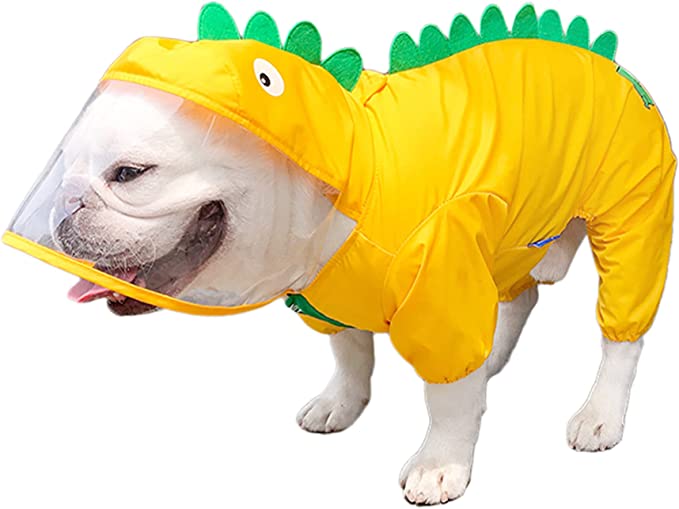 Dinosaur Style French Bulldog Raincoat - French Bulldog shop